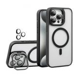 Чехол с функцией MagSafe для Apple iPhone 13 Pro с подставкой и защитой для камер black