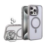 Чехол с функцией MagSafe для Apple iPhone 13 Pro с подставкой и защитой для камер light grey - купить за 327.20 грн в Киеве, Украине