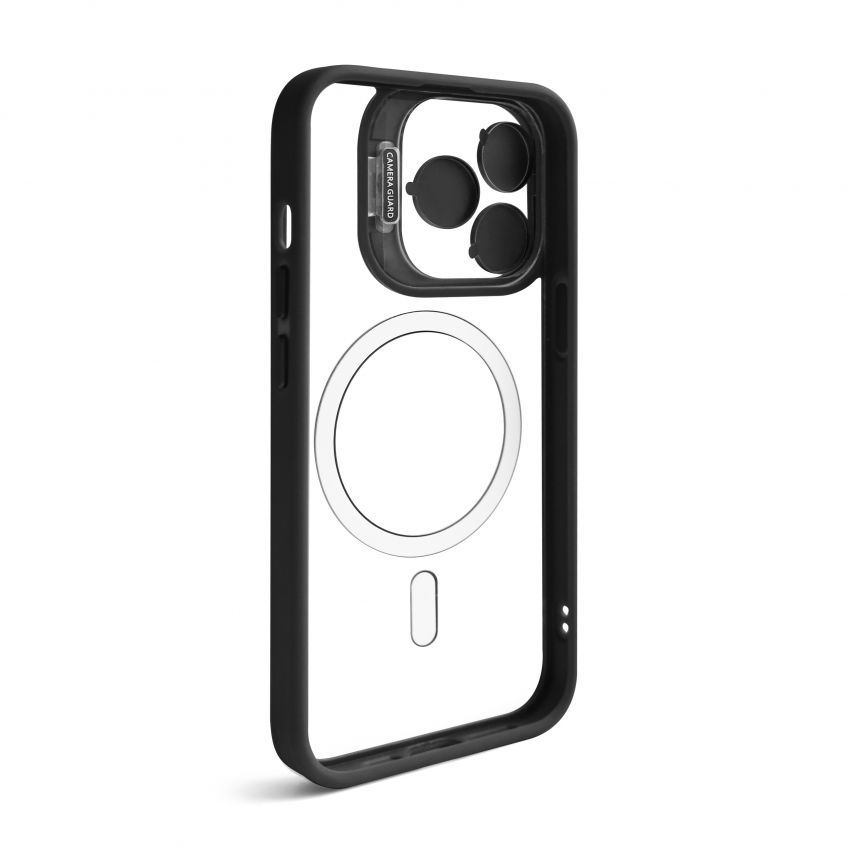 Чохол з функцією MagSafe для Apple iPhone 13 Pro Max з підставкою та захистом для камер black
