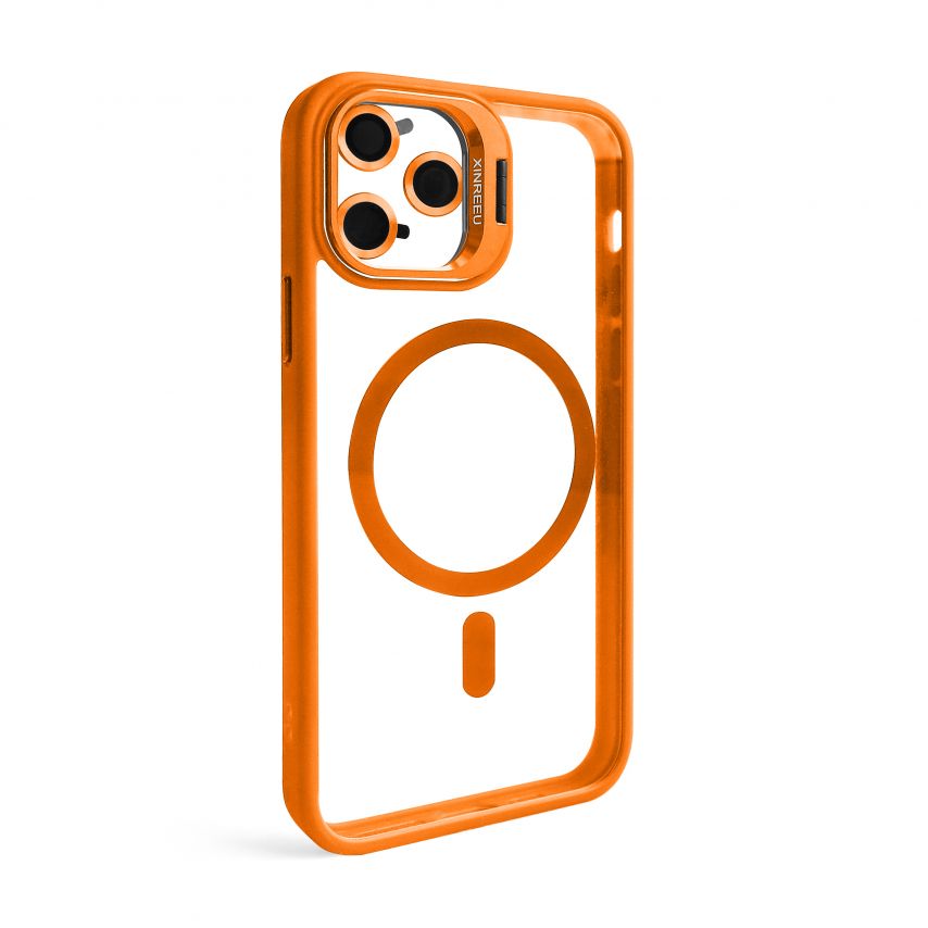Чохол з функцією MagSafe для Apple iPhone 11 Pro Max з підставкою та захистом для камер orange