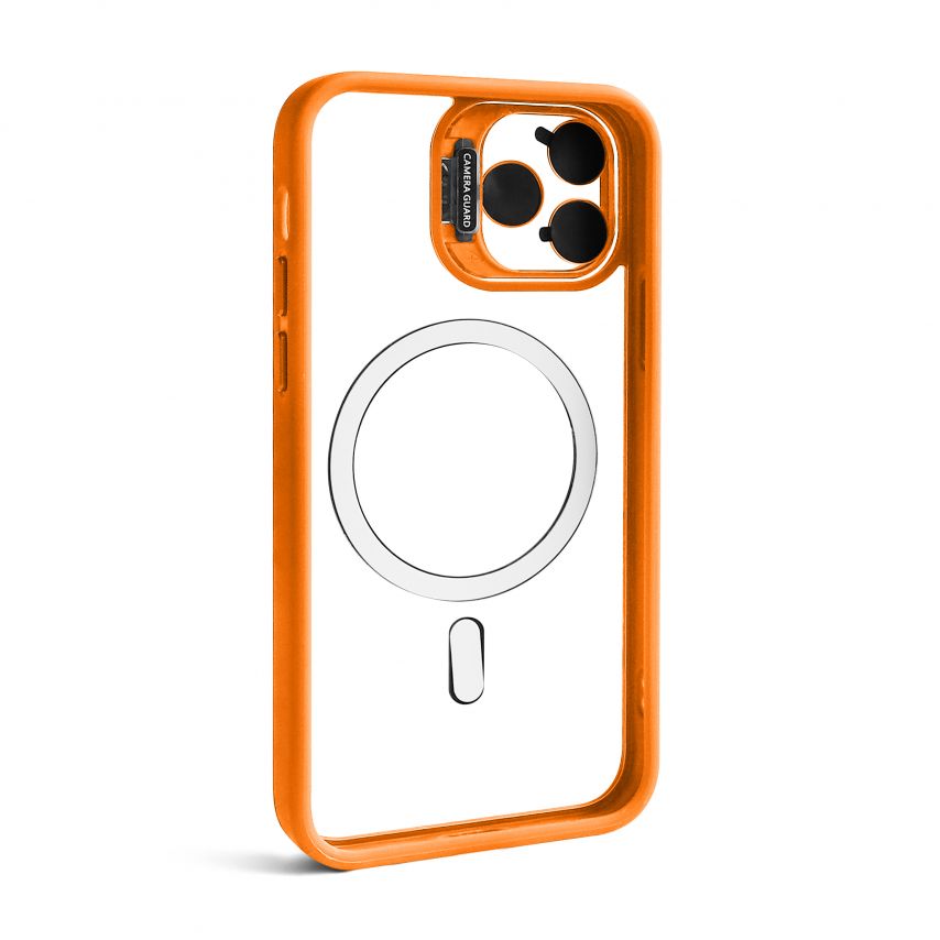 Чохол з функцією MagSafe для Apple iPhone 11 Pro Max з підставкою та захистом для камер orange