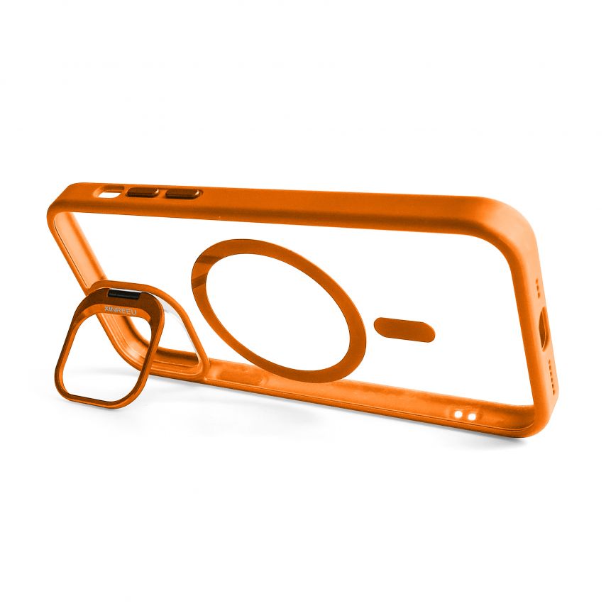 Чохол з функцією MagSafe для Apple iPhone 11 Pro Max з підставкою та захистом для камер orange