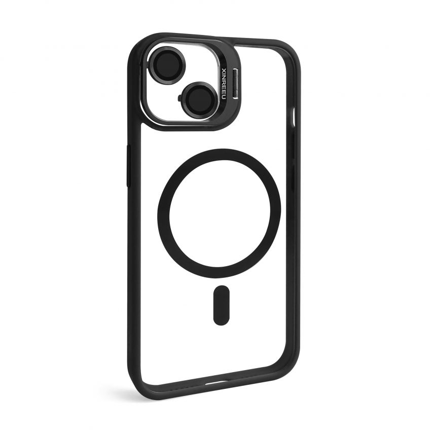 Чохол з функцією MagSafe для Apple iPhone 12 з підставкою та захистом для камер black