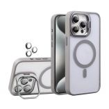 Чохол з функцією MagSafe для Apple iPhone 12 з підставкою та захистом для камер light grey - купити за 328.00 грн у Києві, Україні