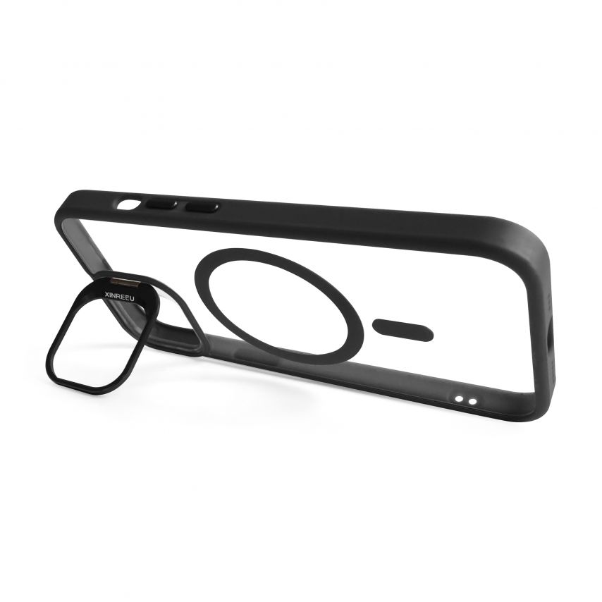 Чохол з функцією MagSafe для Apple iPhone 12 Pro з підставкою та захистом для камер black