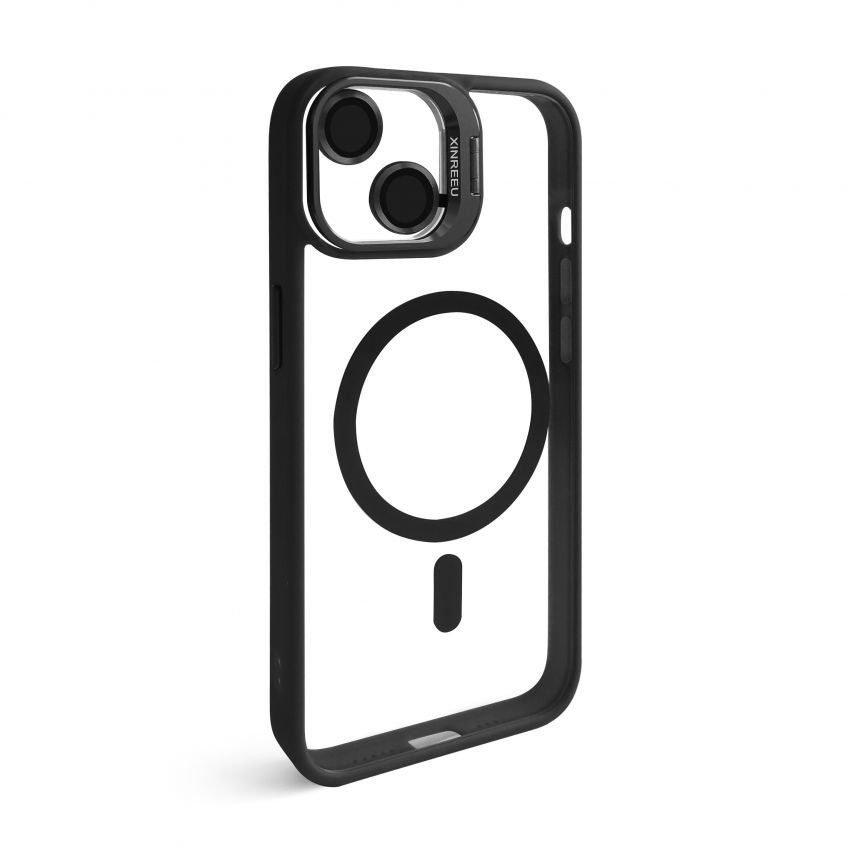 Чохол з функцією MagSafe для Apple iPhone 13 з підставкою та захистом для камер black