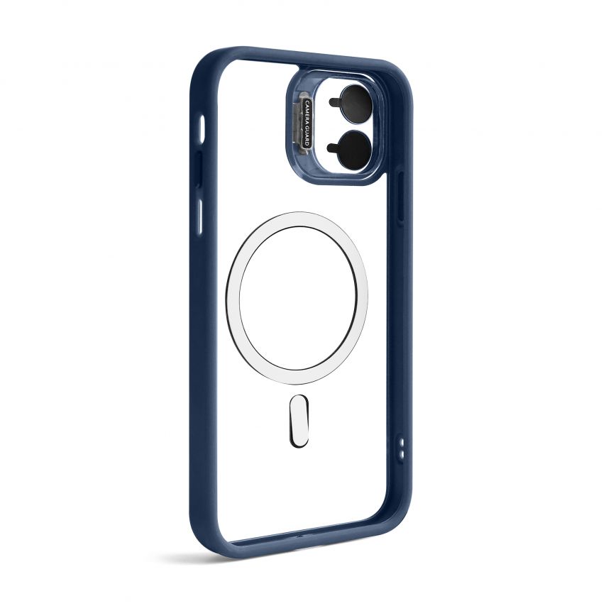 Чехол с функцией MagSafe для Apple iPhone 11 с подставкой и защитой для камер dark blue