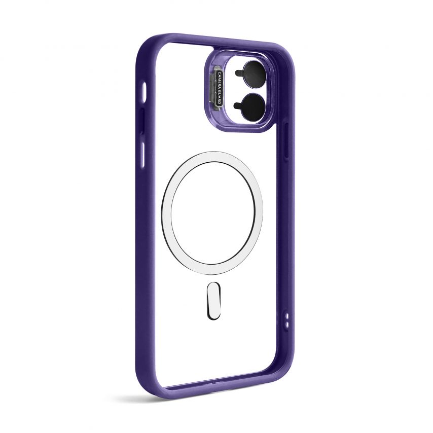 Чохол з функцією MagSafe для Apple iPhone 11 з підставкою та захистом для камер violet