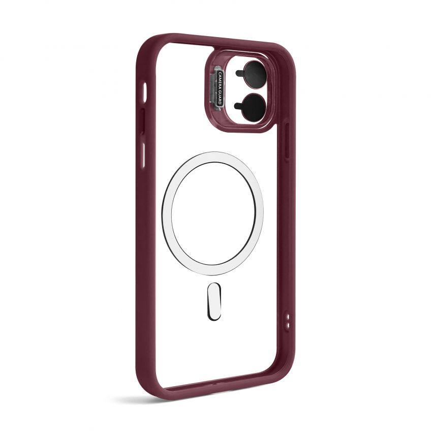 Чохол з функцією MagSafe для Apple iPhone 11 з підставкою та захистом для камер bordo