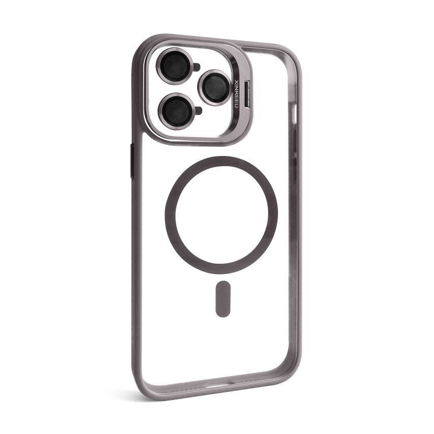 Чохол з функцією MagSafe для Apple iPhone 14 Pro Max з підставкою та захистом для камер light grey