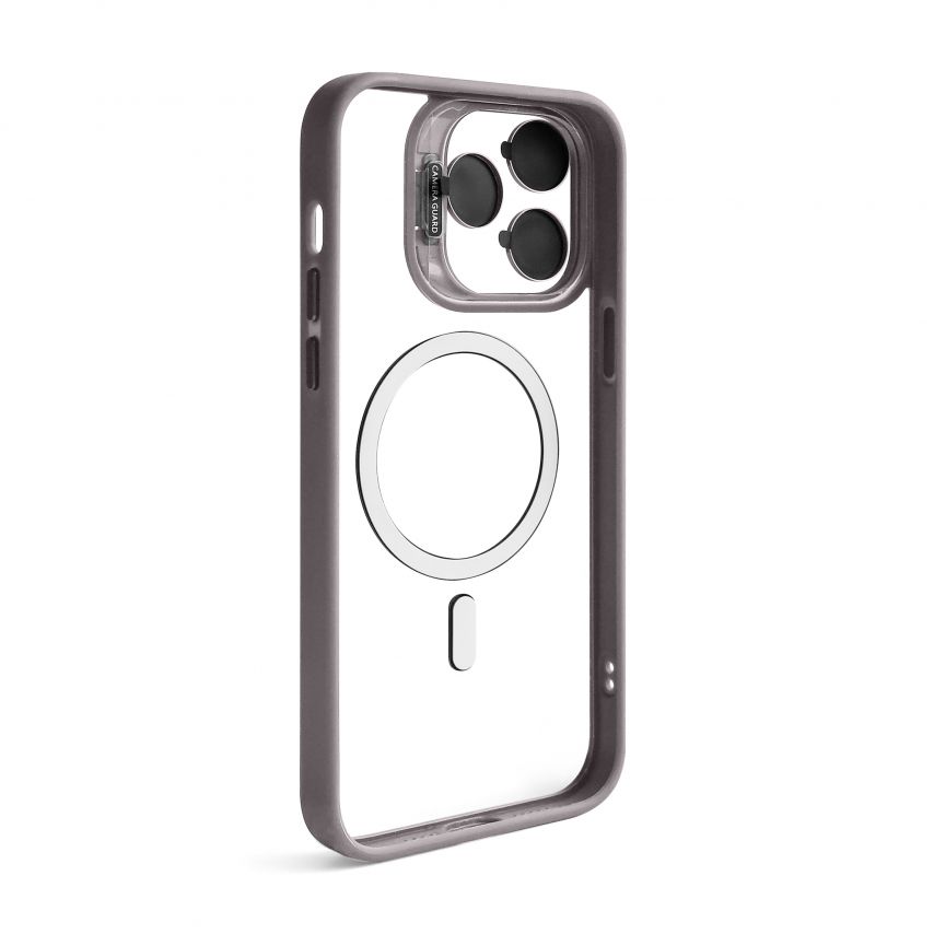 Чохол з функцією MagSafe для Apple iPhone 14 Pro Max з підставкою та захистом для камер light grey