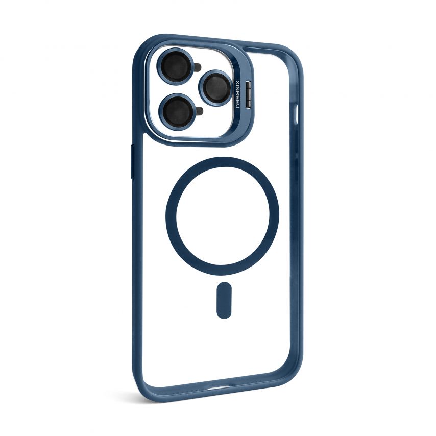 Чохол з функцією MagSafe для Apple iPhone 14 Pro Max з підставкою та захистом для камер dark blue