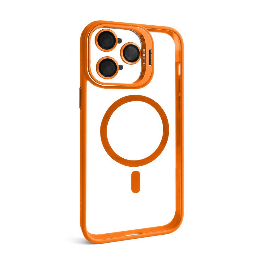Чохол з функцією MagSafe для Apple iPhone 14 Pro Max з підставкою та захистом для камер orange