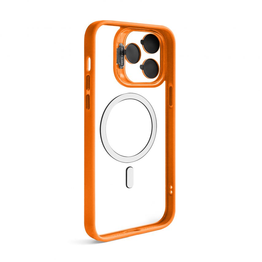 Чохол з функцією MagSafe для Apple iPhone 14 Pro Max з підставкою та захистом для камер orange