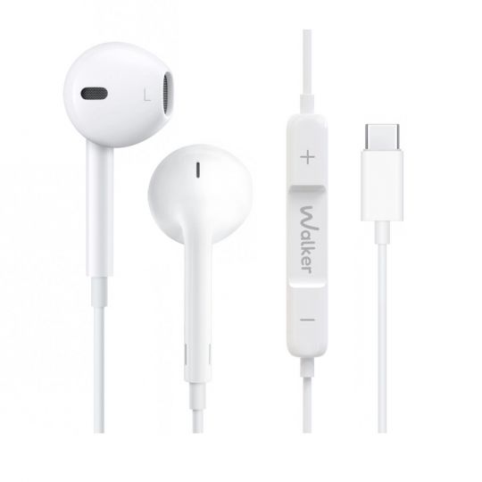 Навушники WALKER i920 Type-C (Universal IC) white - купити за 398.70 грн у Києві, Україні