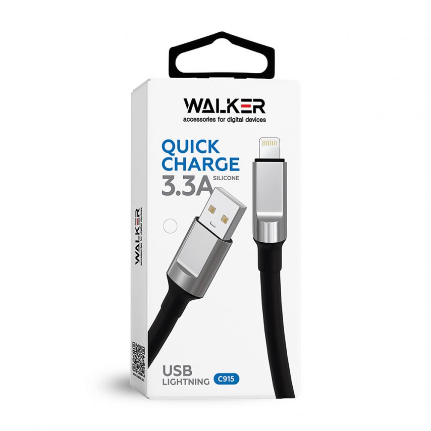 Кабель USB WALKER C915 Lightning white