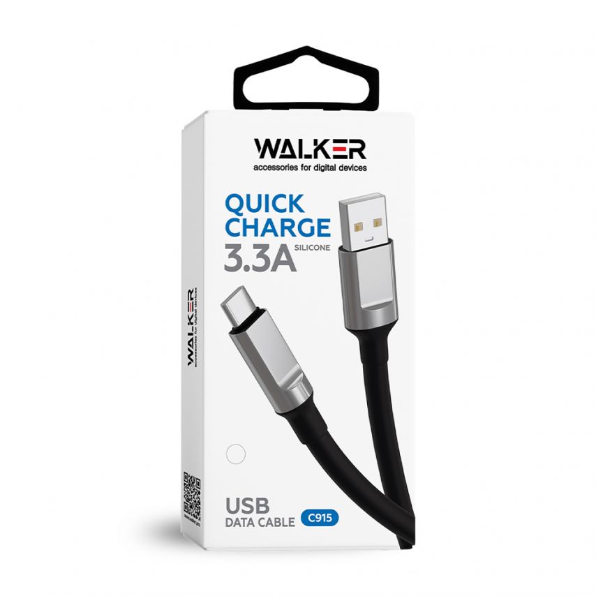 Кабель USB WALKER C915 Type-C black