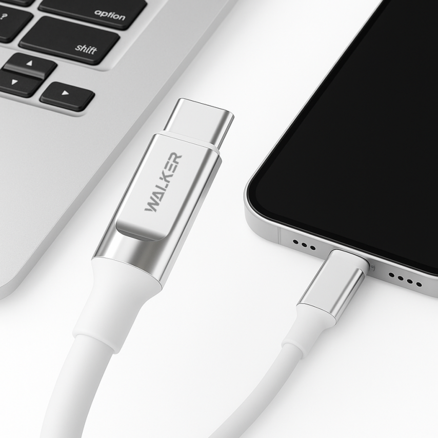 Кабель USB WALKER C915 Type-C white