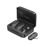 Микрофон петличный 2в1 XO MKF09A с разъёмом Type-C black