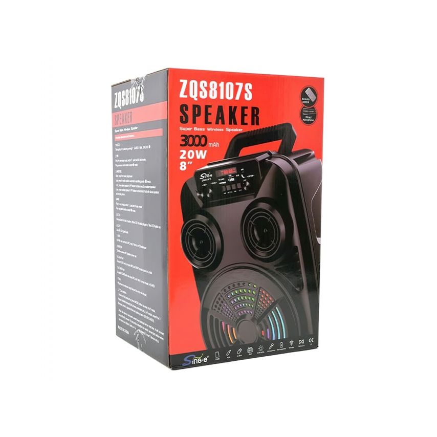 Портативна колонка ZQS8107S 20W black