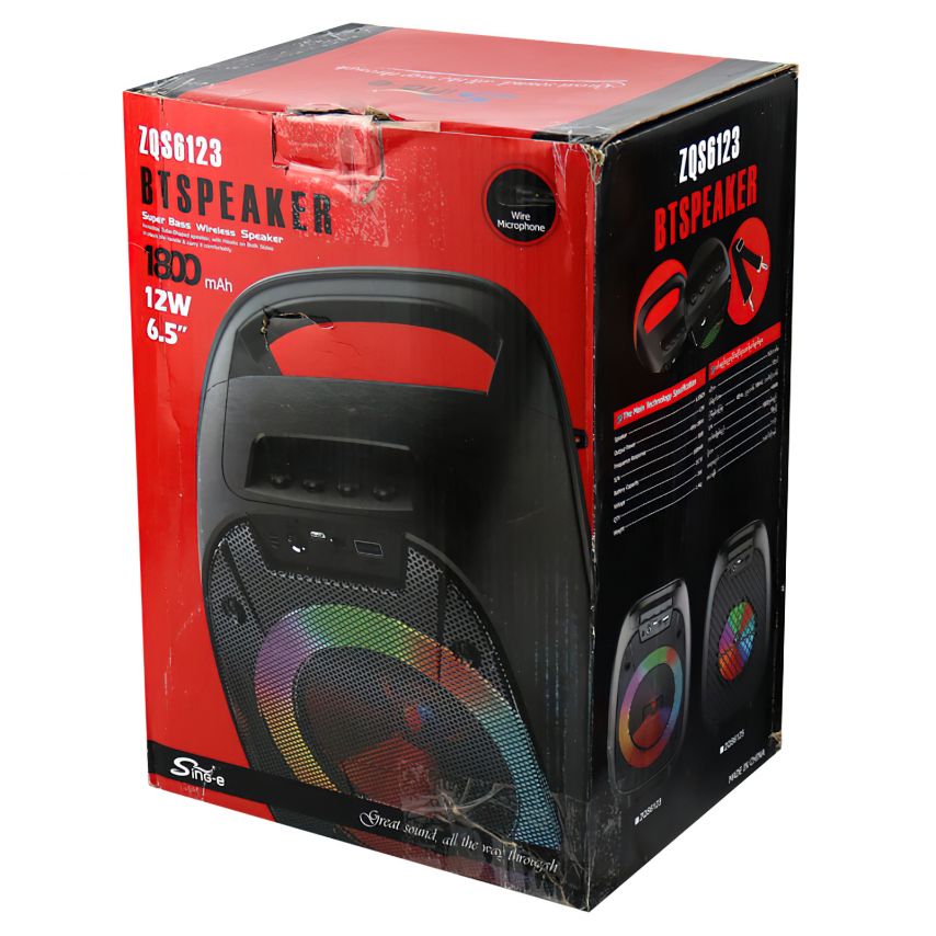 Портативна колонка ZQS6123 12W black