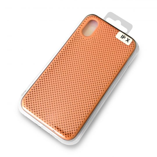 Чехол Original перфорация для Apple iPhone X, Xs peach - купить за 88.60 грн в Киеве, Украине