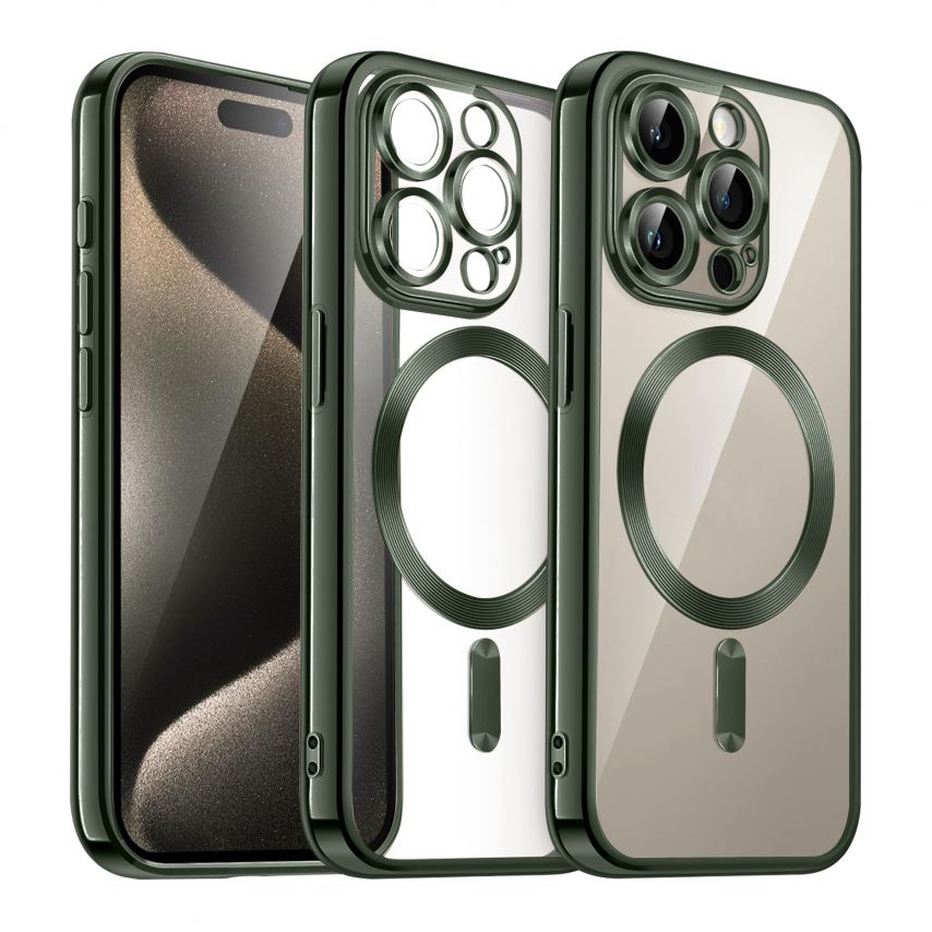 Чехол с функцией MagSafe для Apple iPhone 11 Pro Max olive (08)