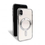 Чехол с функцией MagSafe для Apple iPhone X, Xs silver (10)
