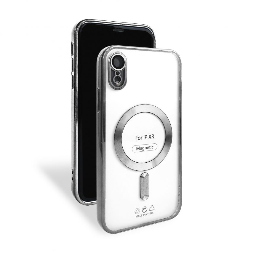 Чохол з функцією MagSafe для Apple iPhone Xr silver (10)