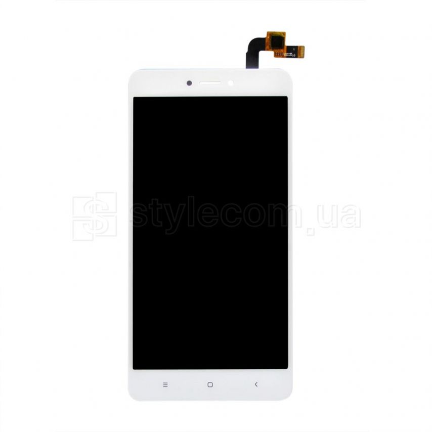 Дисплей (LCD) для Xiaomi Redmi Note 4X с тачскрином и узким коннектором white High Quality