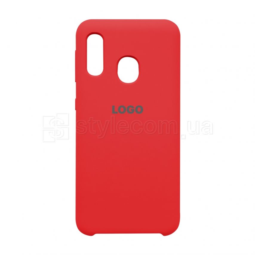 Чехол Original Silicone для Samsung Galaxy A20e/A202 (2019) red (14)