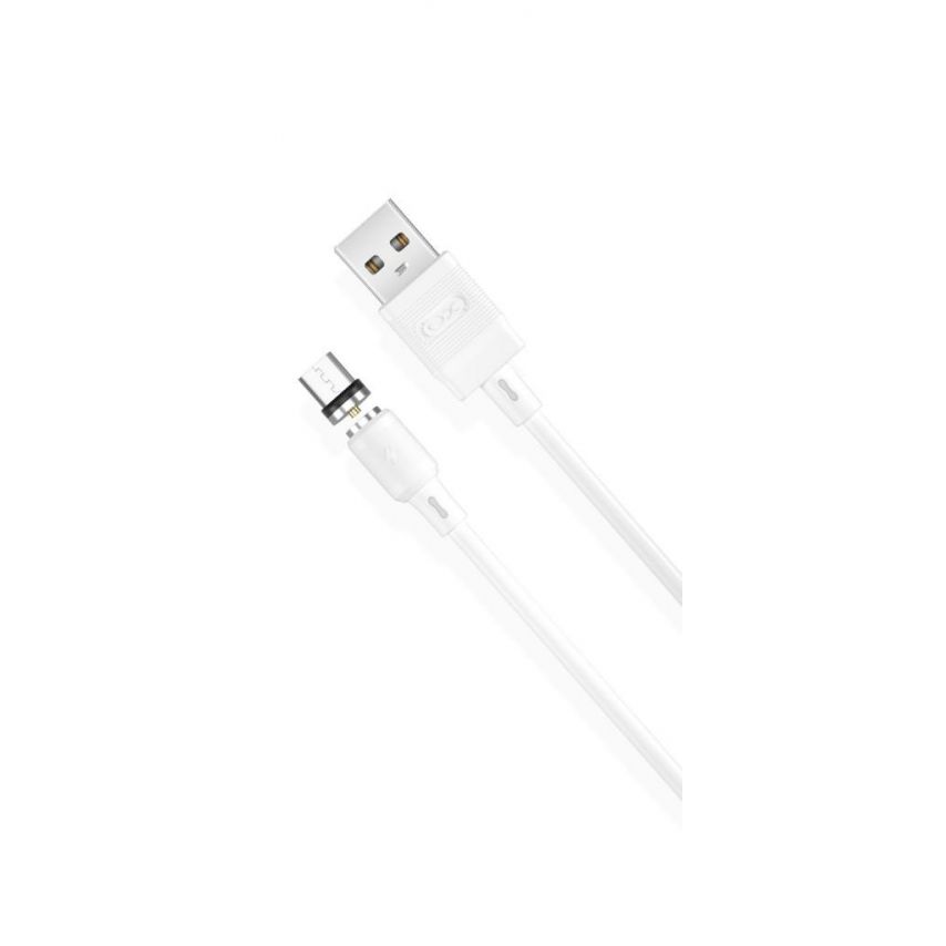 Кабель USB XO NB187 Magnetic Micro white