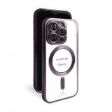 Чехол с функцией MagSafe для Apple iPhone 15 Pro violet (02) матовый