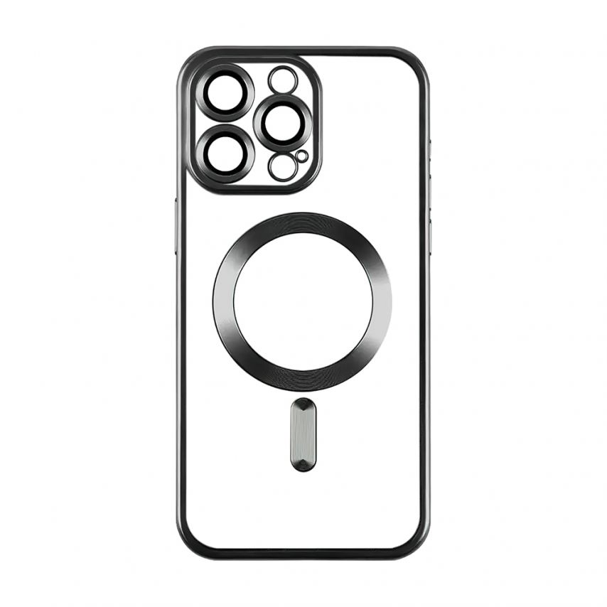 Чехол с функцией MagSafe для Apple iPhone 15 Pro black матовый