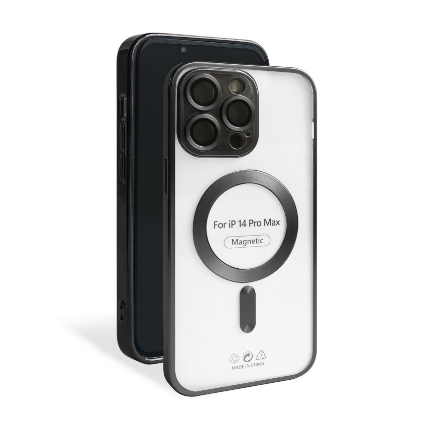 Чохол із функцією MagSafe для Apple iPhone 14 Pro Max black (09) матовий