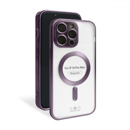 Чехол с функцией MagSafe для Apple iPhone 14 Pro Max violet (02) матовый - купить за 221.50 грн в Киеве, Украине