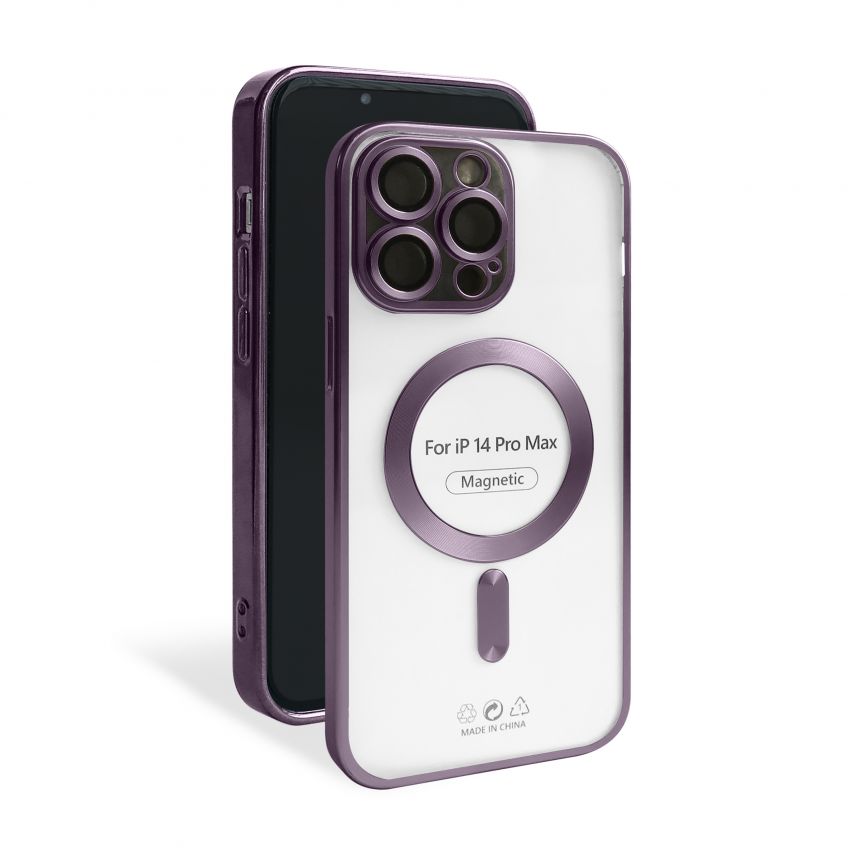 Чохол із функцією MagSafe для Apple iPhone 14 Pro Max violet (02) матовий