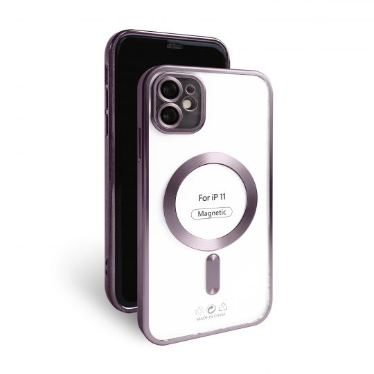 Чехол с функцией MagSafe для Apple iPhone 11 violet (02) матовый - купить за 221.50 грн в Киеве, Украине