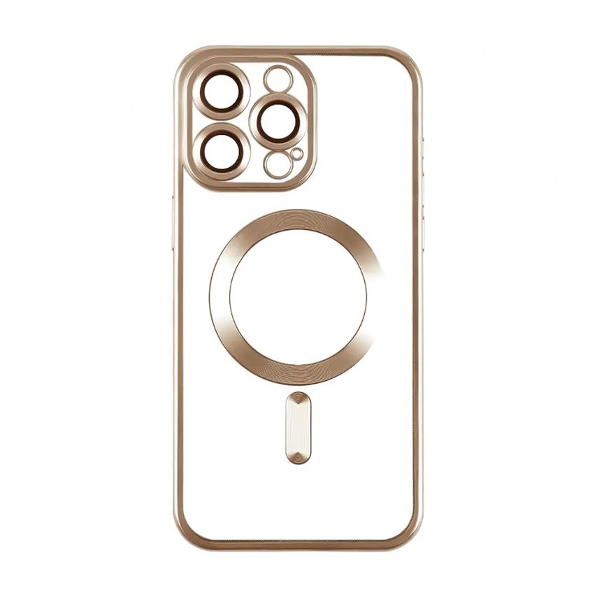 Чехол с функцией MagSafe для Apple iPhone 12 gold матовый