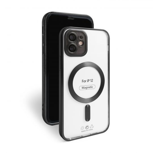 Чохол із функцією MagSafe для Apple iPhone 12 black (09) матовий - купити за 221.50 грн у Києві, Україні