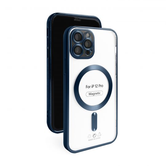 Чехол с функцией MagSafe для Apple iPhone 12 Pro dark blue (07) матовый