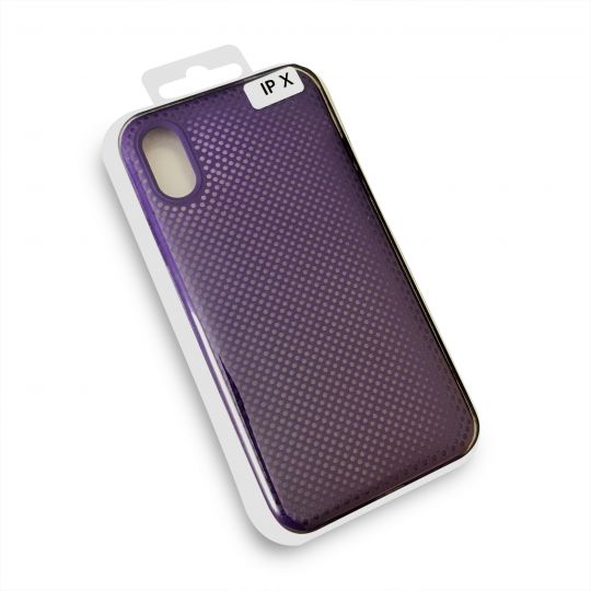 Чехол Original перфорация для Apple iPhone X, Xs violet