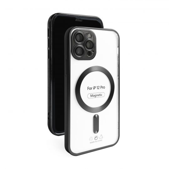 Чехол с функцией MagSafe для Apple iPhone 12 Pro black (09) матовый