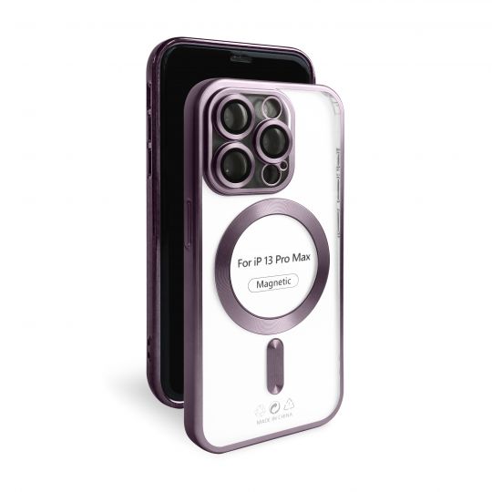 Чохол із функцією MagSafe для Apple iPhone 13 Pro Max violet (02) матовий