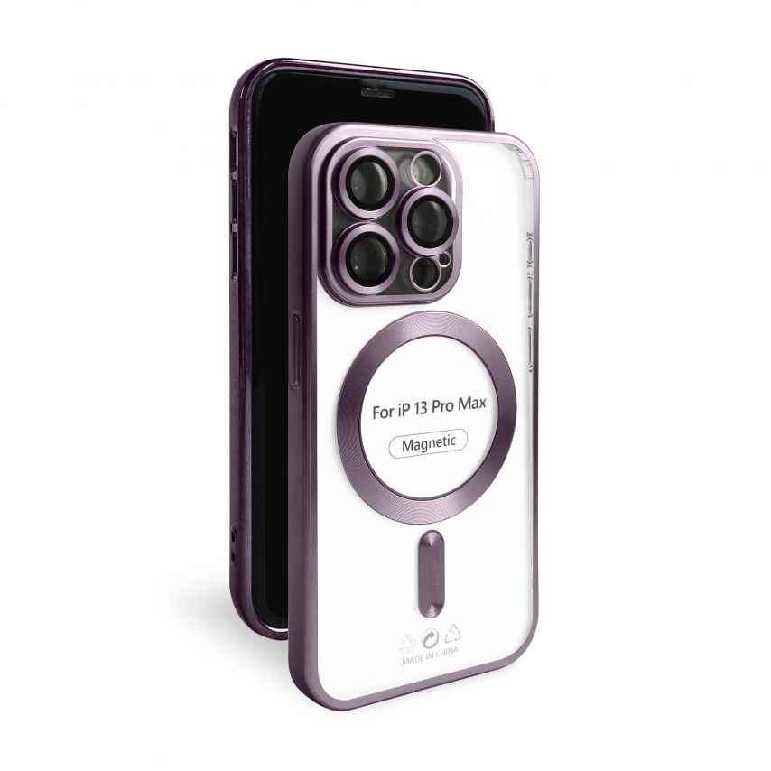 Чохол із функцією MagSafe для Apple iPhone 13 Pro Max violet (02) матовий