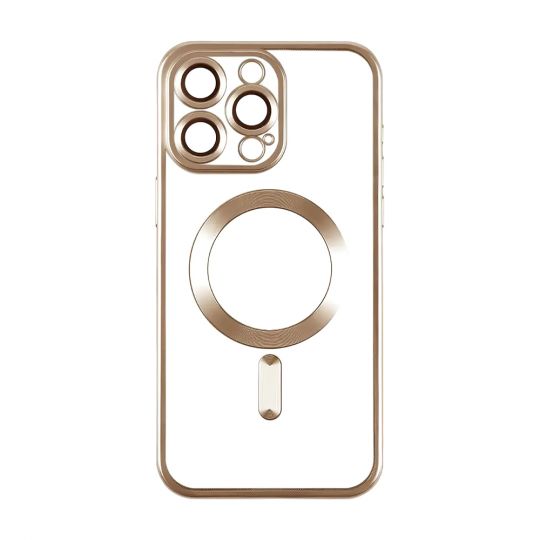 Чехол с функцией MagSafe для Apple iPhone 14 gold матовый
