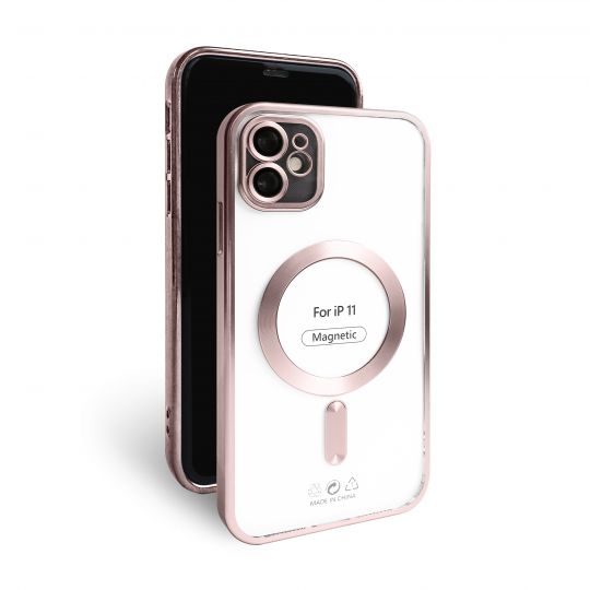 Чехол с функцией MagSafe для Apple iPhone 11 pink (06) матовый