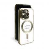 Чехол с функцией MagSafe для Apple iPhone 15 Pro gold (03) матовый