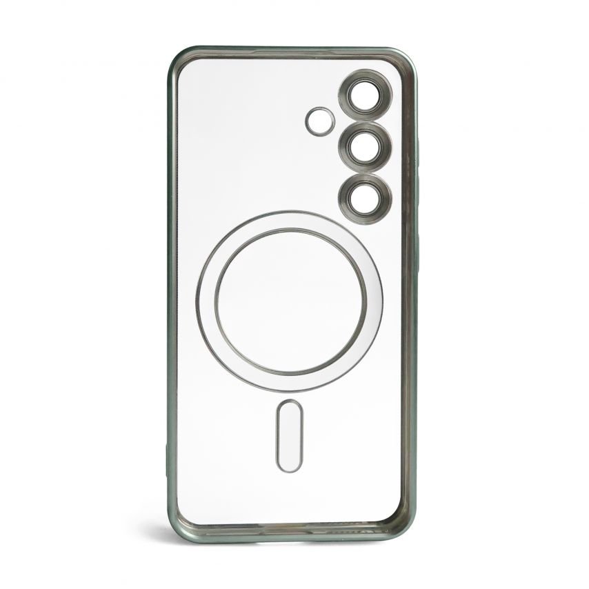 Чохол із функцією MagSafe для Samsung Galaxy S24/S921 (2024), S25/S931 (2025) mint-green (05) матовий