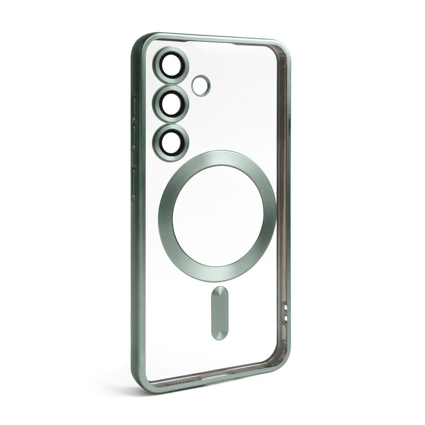 Чохол із функцією MagSafe для Samsung Galaxy S24/S921 (2024), S25/S931 (2025) mint-green (05) матовий